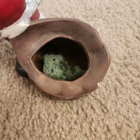 VTG 70’s Atlantic Mold Santa Claus Elf Christmas Planter Hand Painted Ceramic - Picture 6 of 7